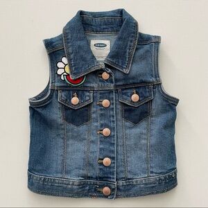 Old Navy Toddler Girl Jean Vest Size 18-24 Months